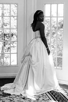 Online Specials Judd Waddell Pale Gold Strapless Princess Wedding Gown
