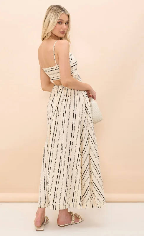 Limited Time Discount Carbon Print Maxi Dress