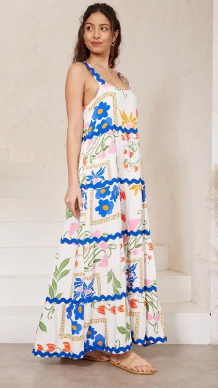Best Seller Carolyn Maxi Blue/Multi Dress