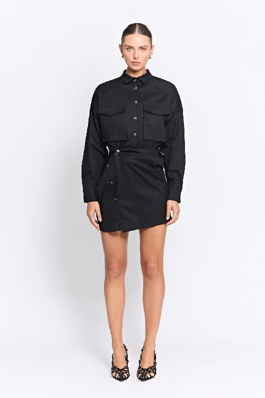 Year-End Sale FORBES MINI DRESS | BLACK