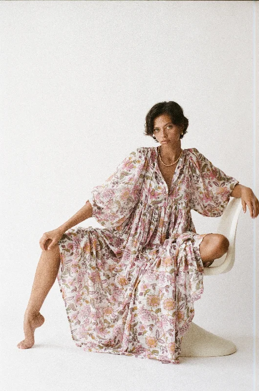 Shop and Save Kyra Maxi Dress ~ Fuchsia Bloom