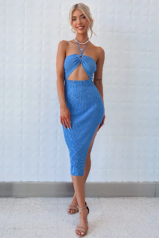 Super Savings Malibu Midi Dress - Blue