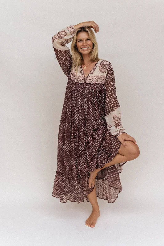 Extra Savings Rooh Maxi Dress ~ Cacao