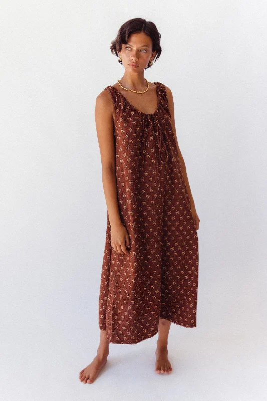 Deep Discounts Sundress Midi ~ Almond