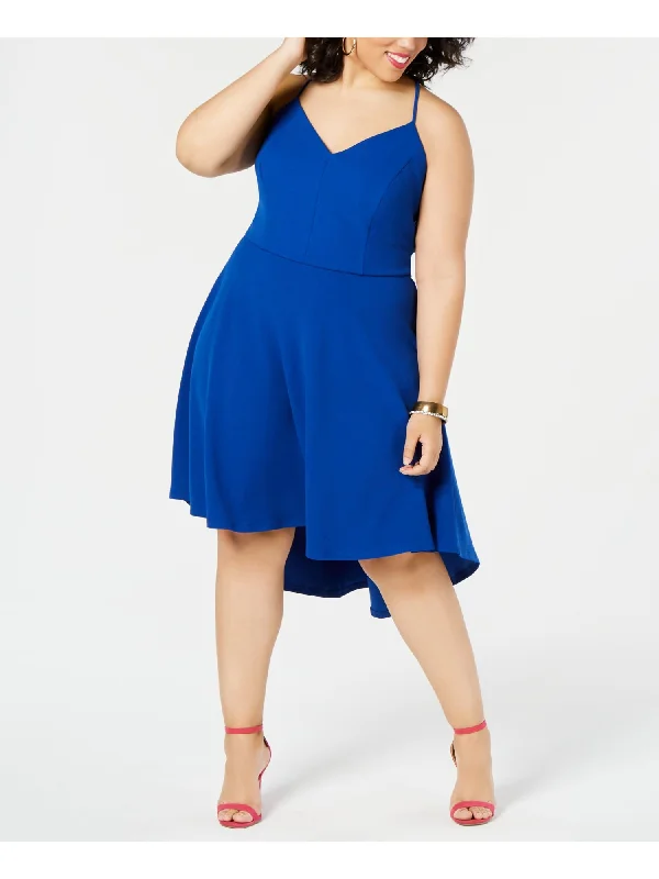 Unbeatable Prices B DARLIN Womens Lace Spaghetti Strap V Neck Tea-Length Party Hi-Lo Dress Unbeatable Prices B DARLIN Womens Lace Spaghetti Strap V Neck Tea-Length Party Hi-Lo Dress