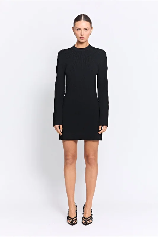 Can't Be Beat DUBOIS KNIT DRESS | BLACK