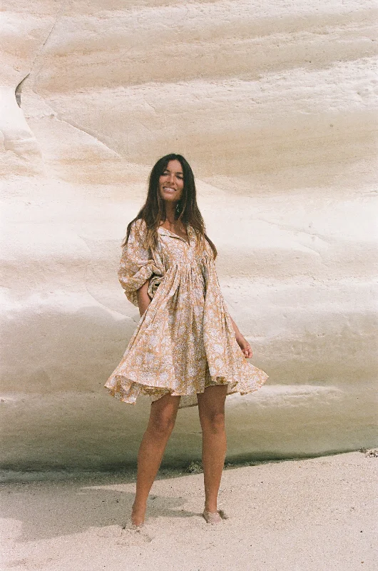 Hurry In Kyra Mini Dress ~ Cumin