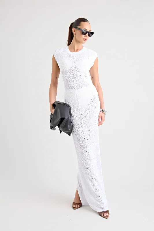 Hurry In RENOIR KNIT DRESS | POWDER