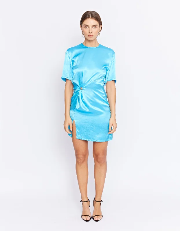 Price Reduction CARRINGTON TWIST DRESS  | ICE BLUE