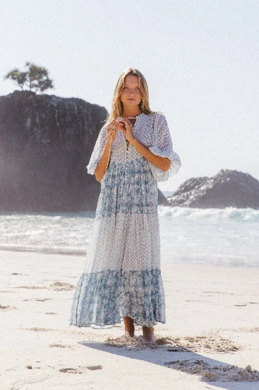 Last Chance Nora Maxi Dress ~ Aquamarine