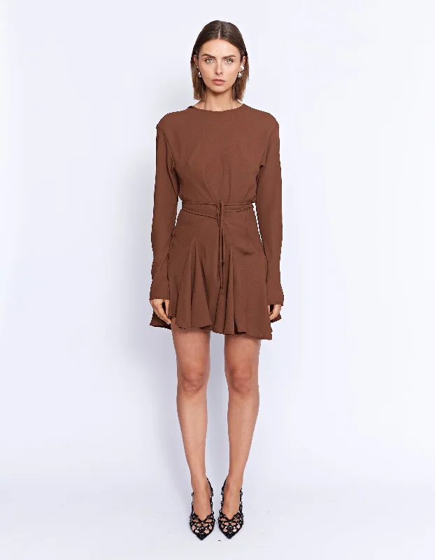 Weekend Deal COLETTE MINI DRESS | CHOCOLATE