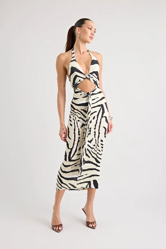 Big Savings TOCA TIE UP DRESS | ZEBRA