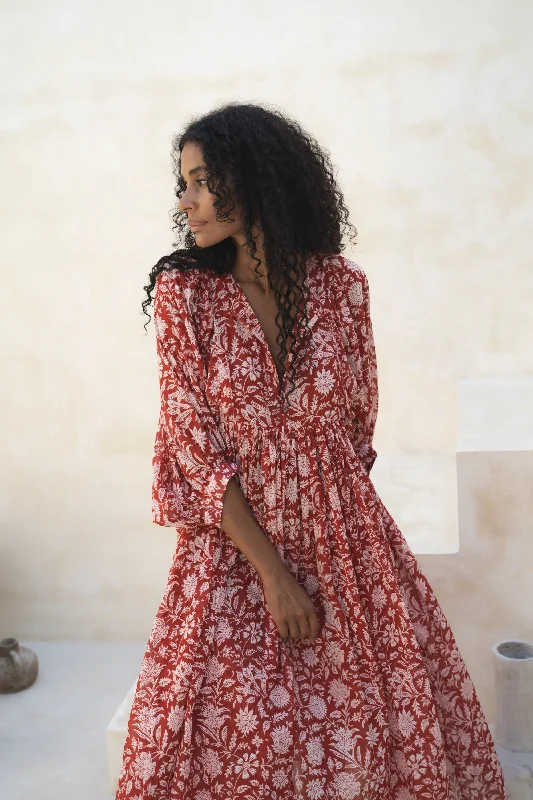 Discount Days Kyra Midi Dress ~ Saffron
