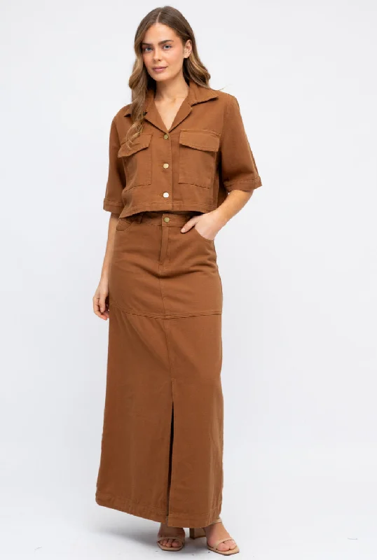 Great Bargains Composition Maxi Skirt
