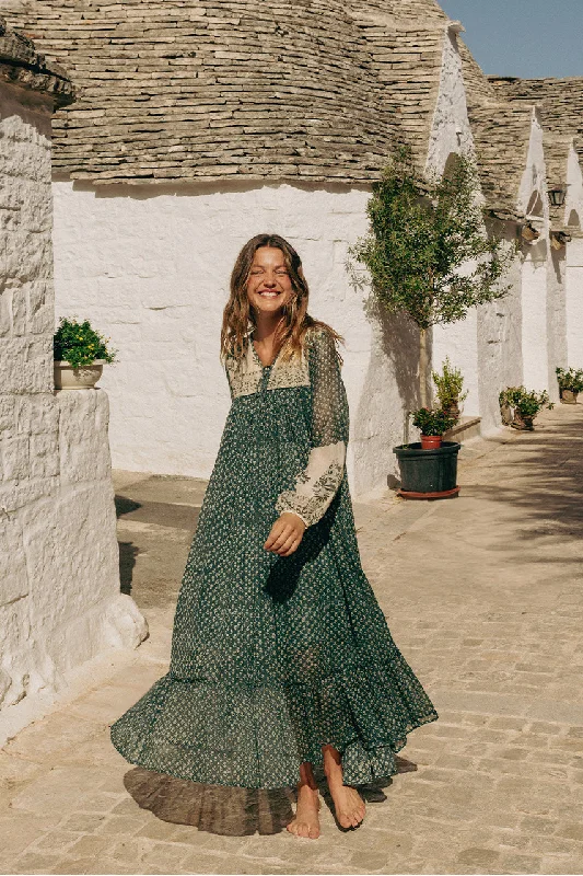 Take Advantage Rooh Maxi Dress ~ Pine