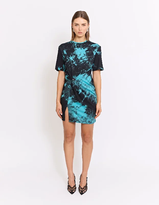 Last Chance CASPIAN MINI TWIST DRESS | SPLASH