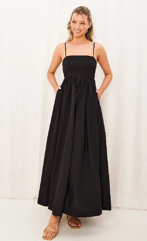 Early Bird Discount Cleo Black Maxi Dress