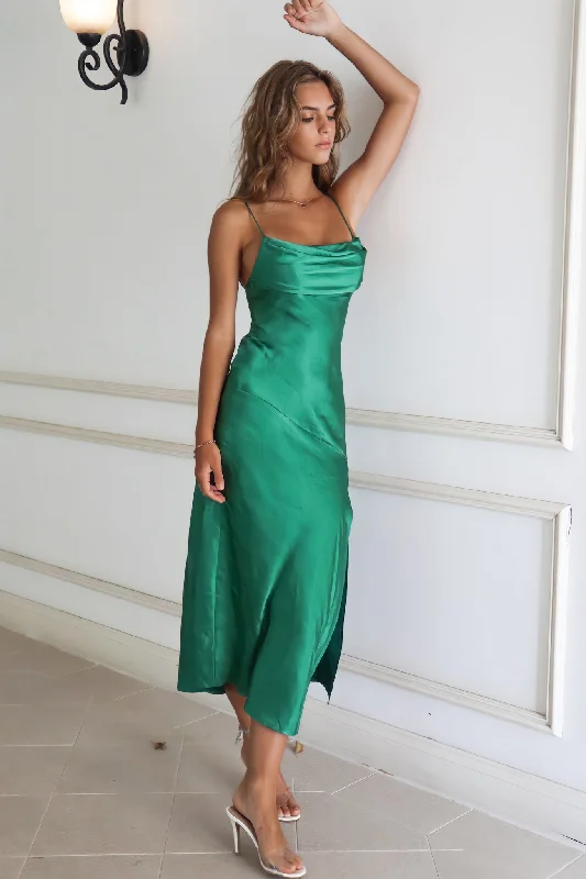 Factory Direct Sale Celine Satin Midi - Bright Green