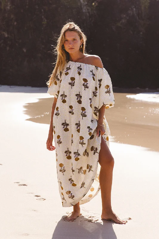 Daily Deals Dahlia Midi Dress ~ Marigold