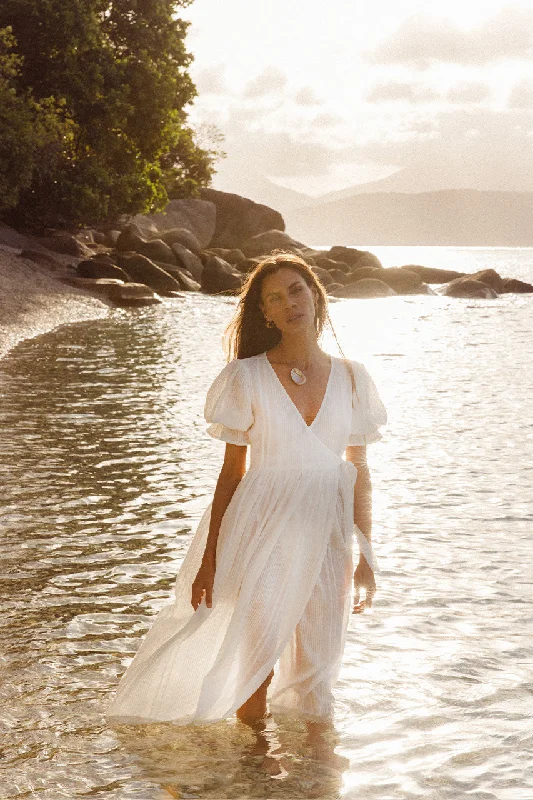 Midnight Madness Uma Maxi Dress ~ White