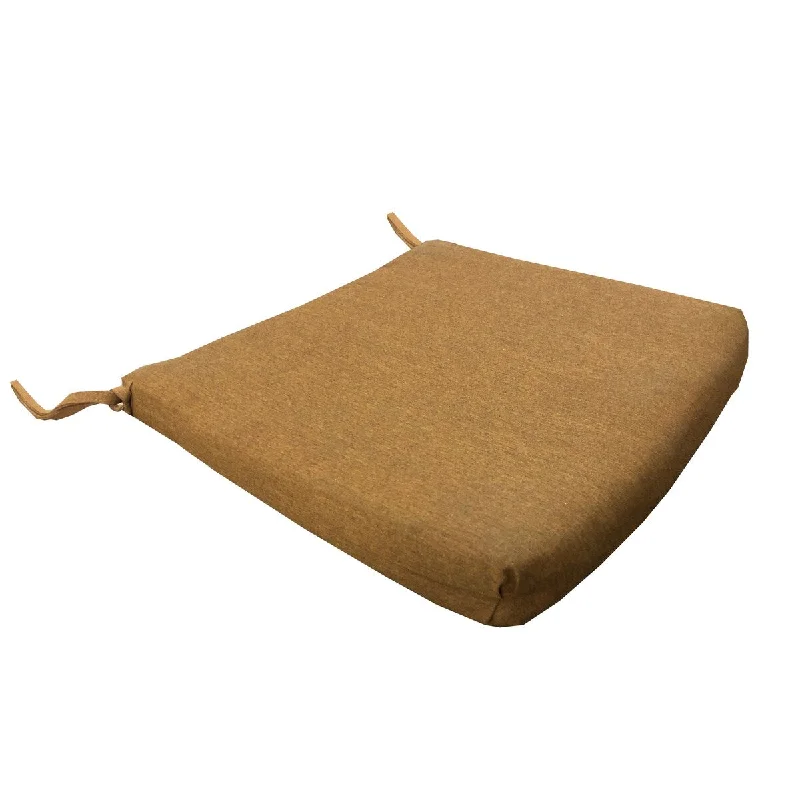 Friends and Family Sale 20 x 21 Outdoor Patio Dining Chair Sunbrella Cushion in Brown Rust with Ties and Tagless