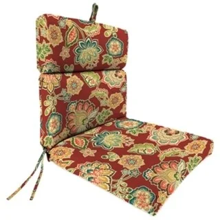 The Best Prices 22" x 44" Crimson Paisley Outdoor Chair Cushion with Ties and Loop - 44'' L x 22'' W x 4'' H The Best Prices 22" x 44" Crimson Paisley Outdoor Chair Cushion with Ties and Loop - 44'' L x 22'' W x 4'' H