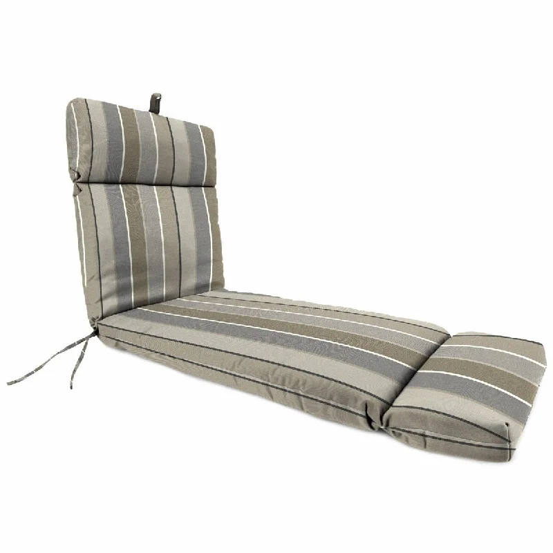 Overstock 72 x 22 in. Rectangular Outdoor Chaise Lounge Cushion with Ties and Hanger Loop