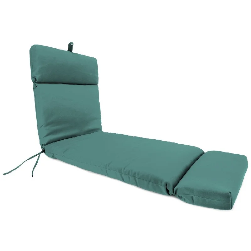 Unmissable Offer 72" x 22" Turquoise Solid Outdoor Chaise Lounge Cushion with Ties and Loop - 72'' L x 22'' W x 3.5'' H Unmissable Offer 72" x 22" Turquoise Solid Outdoor Chaise Lounge Cushion with Ties and Loop - 72'' L x 22'' W x 3.5'' H