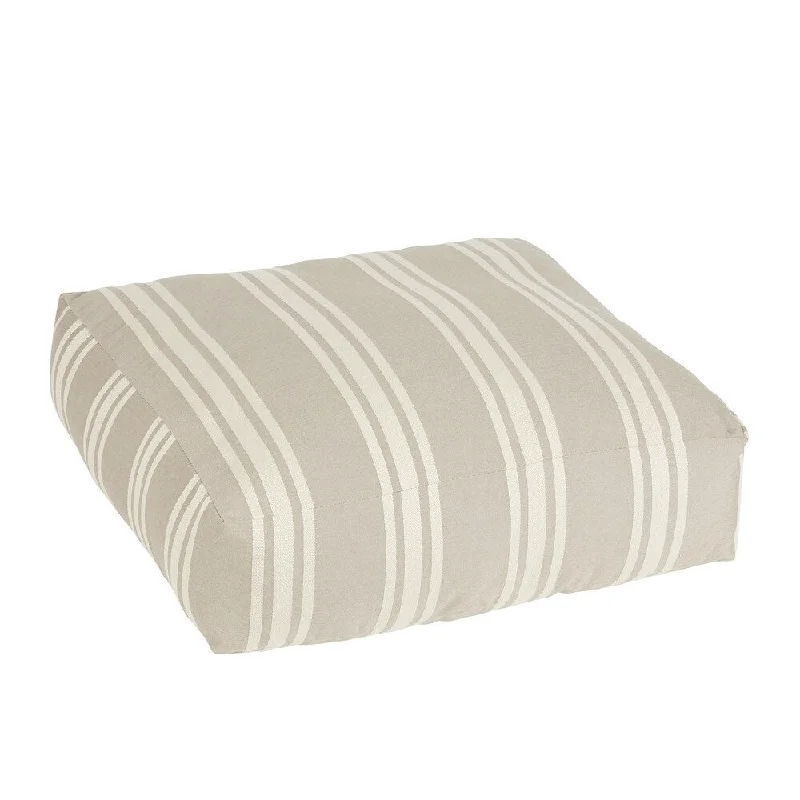 Price Drop Bradford Sunbrella Hampton Stone Indoor/ Outdoor 26 Inch Knife Edge Floor Pouf Price Drop Bradford Sunbrella Hampton Stone Indoor/ Outdoor 26 Inch Knife Edge Floor Pouf