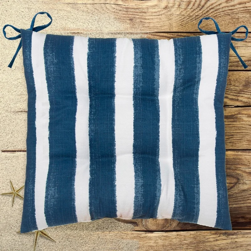 Shop and Save Caravan Navy 20" x 20" Tufted 2 Pack Seat Cushions