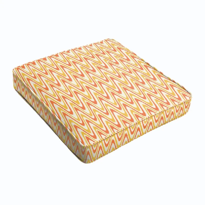 Deal Explosion Citrus Waves Square Cushion - Corded