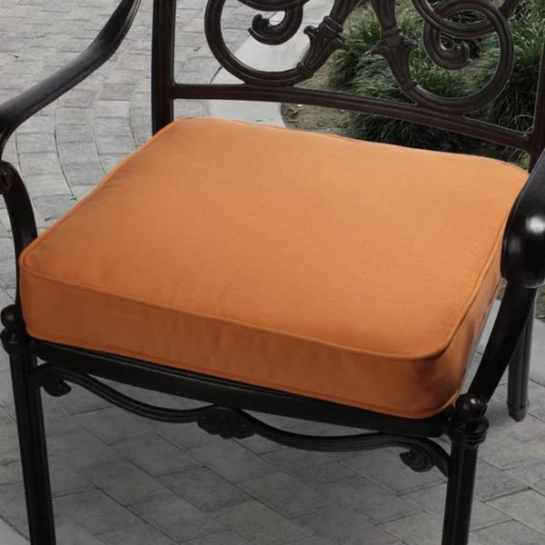 Limited Availability Clara 19-inch Outdoor Tangerine Cushion with Sunbrella Fabric