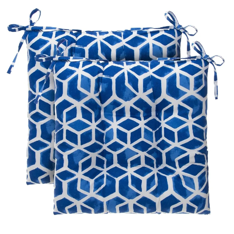 Instant Discount Cubed - Tufted Seat Cushion 2 Pk (Tftd-ties) 19"x18.5"x5"