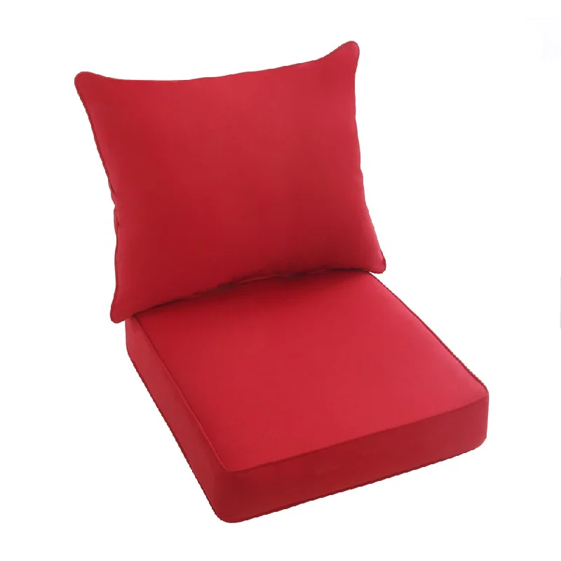 Unmissable Offer Dawson Sunbrella Canvas Red Indoor/ Outdoor Dri-Fast Cushion and Pillow Set Unmissable Offer Dawson Sunbrella Canvas Red Indoor/ Outdoor Dri-Fast Cushion and Pillow Set