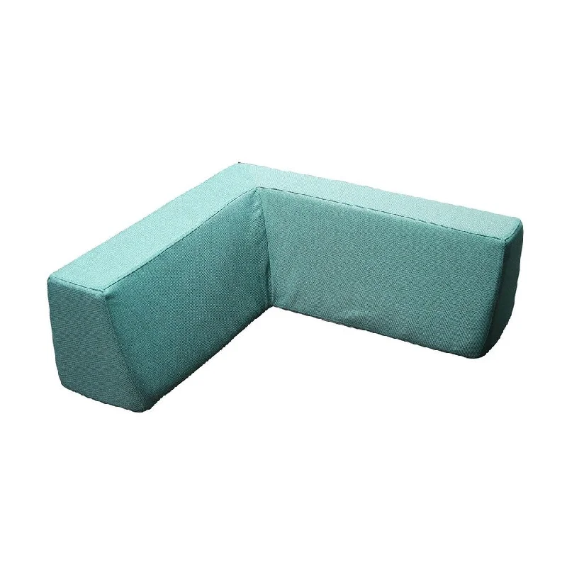 Today's Special Denver Outdoor Corner Backrest in Green Upholstery