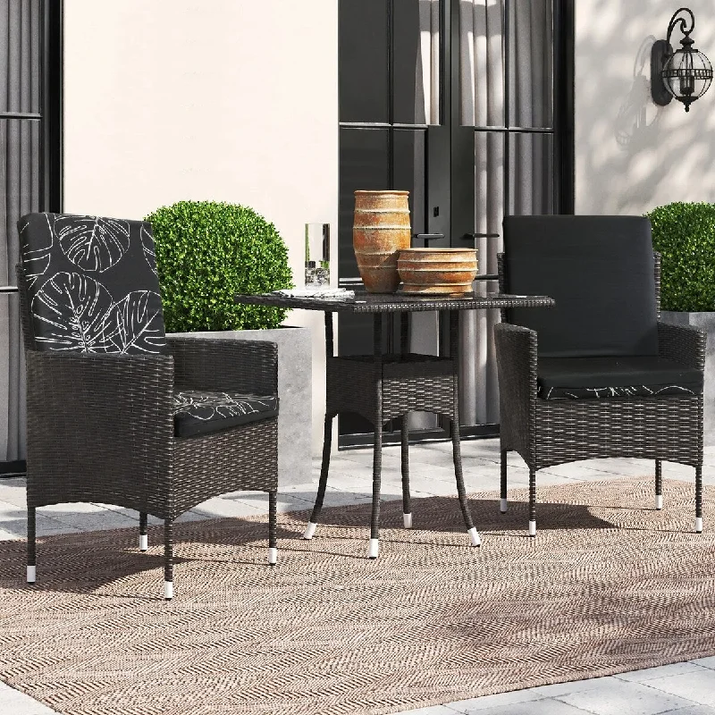 Seasonal Sale Ebony Outdoor Leaf Printed High Back Cushion 22 x 44 in Black - 22" x 44" x 2.75" Seasonal Sale Ebony Outdoor Leaf Printed High Back Cushion 22 x 44 in Black - 22" x 44" x 2.75"