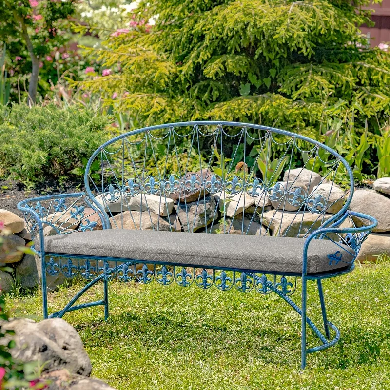 Markdown Madness Fifty Shades of Grey Outdoor Chevron Print Bench Seat Cushion 48 x 18 in Grey - 48" x 18" Markdown Madness Fifty Shades of Grey Outdoor Chevron Print Bench Seat Cushion 48 x 18 in Grey - 48" x 18"