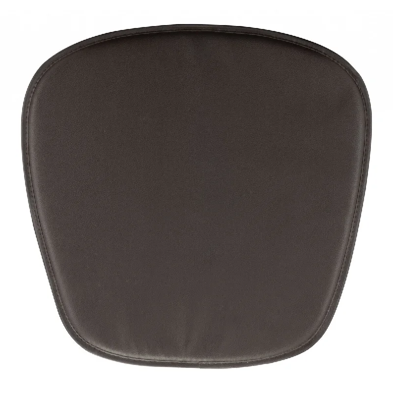 Exclusive Access HomeRoots 17" X 17" Espresso Synthetic Solid Color Dining Chair Cushion Seat Cushion - 17 Exclusive Access HomeRoots 17" X 17" Espresso Synthetic Solid Color Dining Chair Cushion Seat Cushion - 17