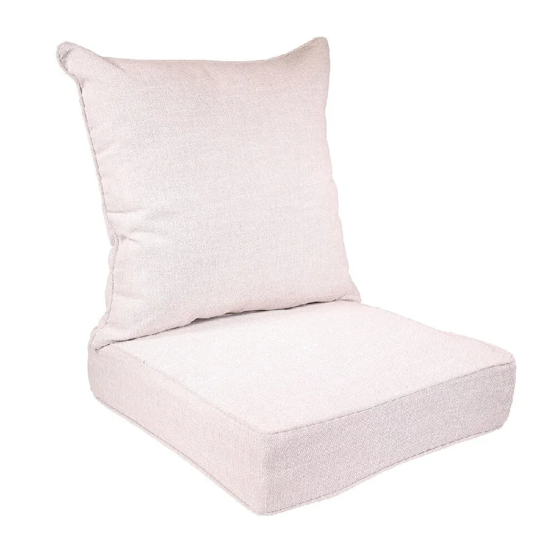 Factory Direct Sale Kiwalik Natural 2-piece Deep-seat Cushion Set by Havenside Home