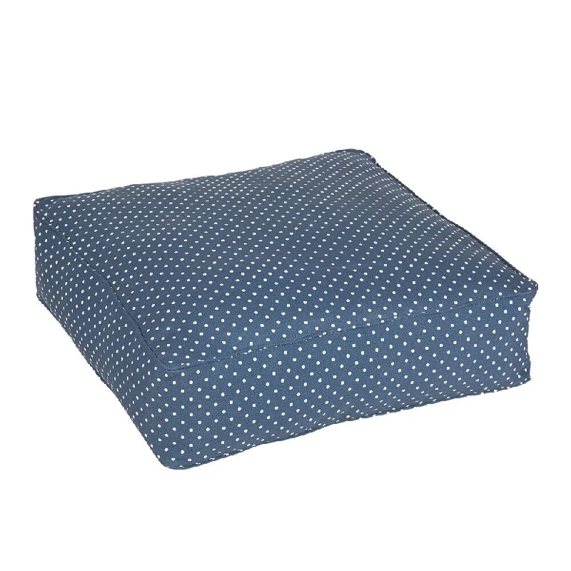 Stock Clearance Maxwell Navy Mini Dots Indoor/ Outdoor 22.5 Inch Square Corded Cushion Stock Clearance Maxwell Navy Mini Dots Indoor/ Outdoor 22.5 Inch Square Corded Cushion