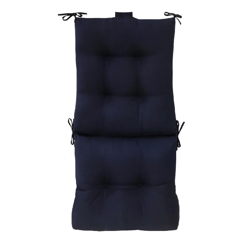 Limited Availability Navy Palm Outdoor chair pad