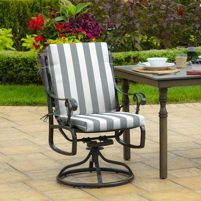 Deal Alert Outdoor Dining Chair Cushion 20 x 20, Stripe