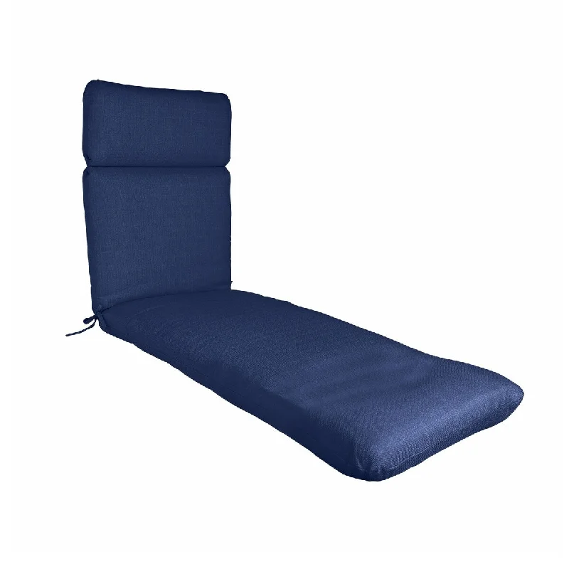 Year-End Sale Outdoor/ Indoor Chaise Lounge Chair Cushion for Patio Furniture, 22" x 76" x 3"