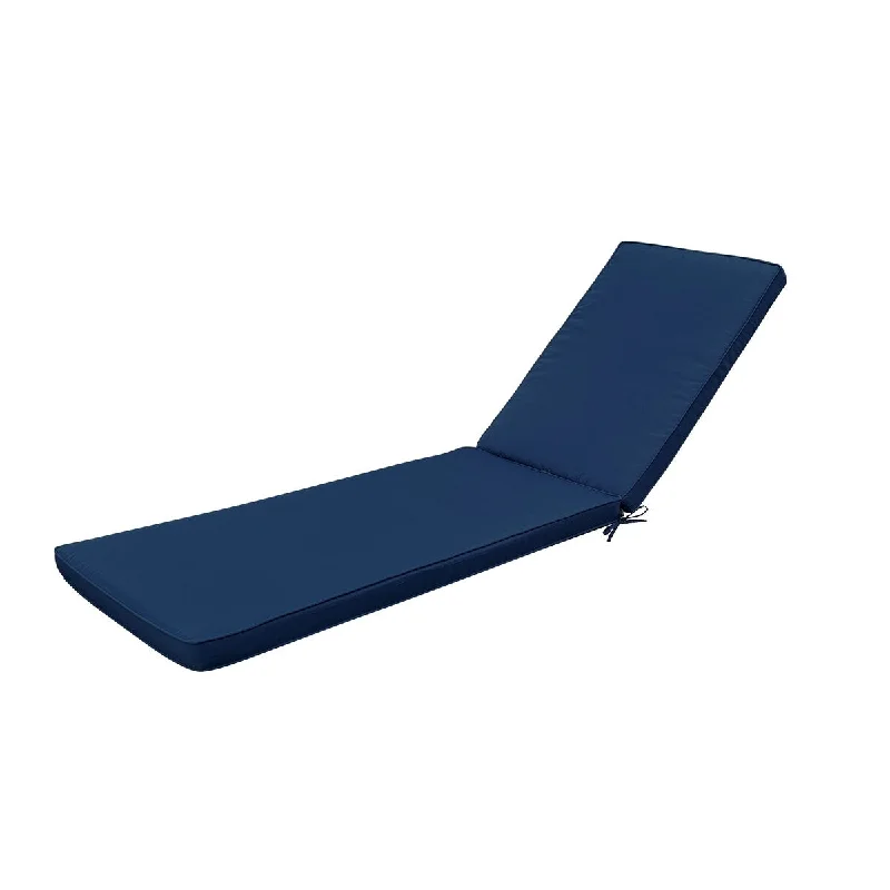Year-End Sale Outdoor Lounge Chair Cushion Replacement Patio Funiture Seat Cushion Chaise Lounge Cushion-Navy Blue Year-End Sale Outdoor Lounge Chair Cushion Replacement Patio Funiture Seat Cushion Chaise Lounge Cushion-Navy Blue