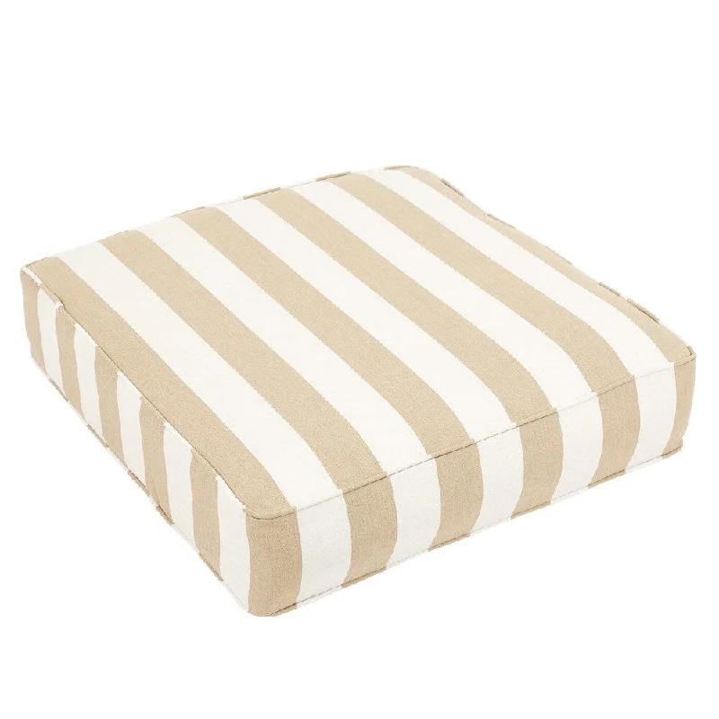 Mega Sale Pernell Sunbrella Heather Beige Indoor/ Outdoor 22.5 Inch Square Corded Cushion Mega Sale Pernell Sunbrella Heather Beige Indoor/ Outdoor 22.5 Inch Square Corded Cushion