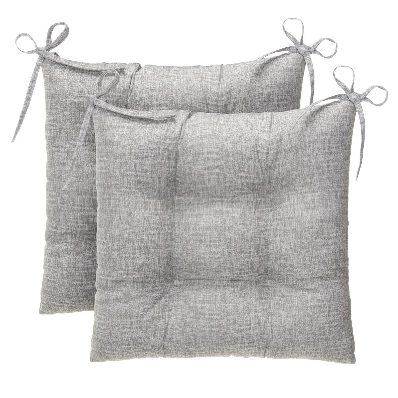 Factory Direct Sale Portico Tufted Seat Cushion 2 Pack with Ties 20"x20"x5"