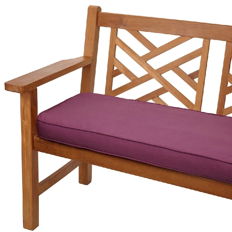 Quick Sale Purple Orchid Corded Indoor/ Outdoor Bench Cushion with Sunbrella Fabric Quick Sale Purple Orchid Corded Indoor/ Outdoor Bench Cushion with Sunbrella Fabric