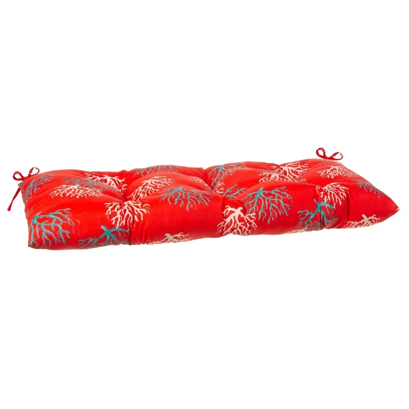 Big Savings Reef Coral 44" x 18.5" Tufted Loveseat Cushion