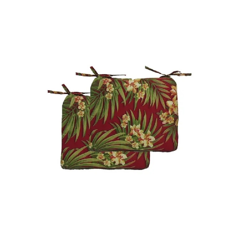 Today Only Rio Tropical Indoor/Outdoor Universal Seat Cushions, Set Of 2
