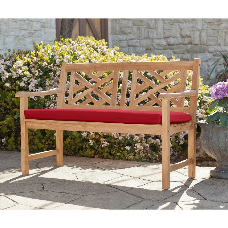 Buy Now Rouge Jockey patio bench seat chair cushions - 48" x 18"
